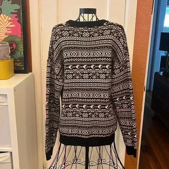 Schott NYC Grateful Dead Bear Motif Cotton Sweater-Sz L - Picture 2 of 5